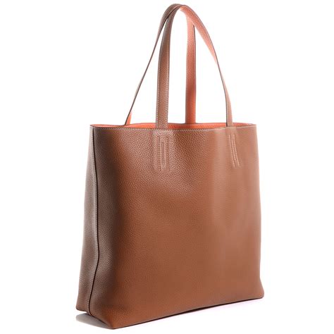 hermes orange tote bag|hermes reversible tote bag.